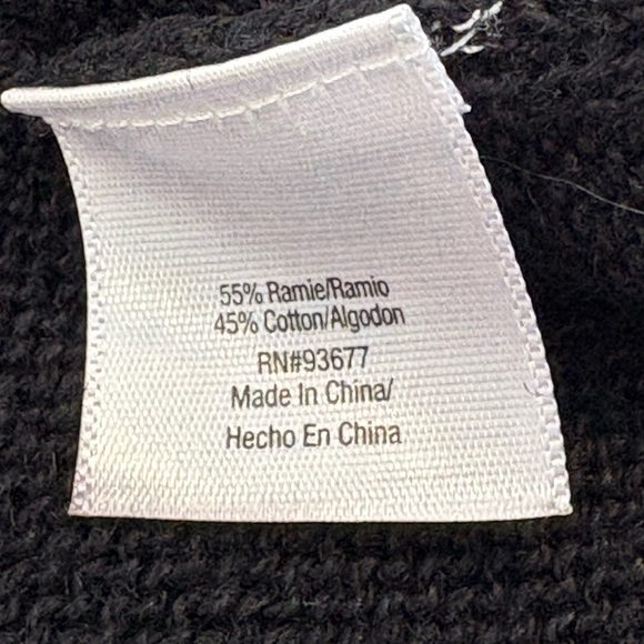 Classic And Cozy Black St. John's Bay Knit Cardigan Size XL - Picture 5 of 10